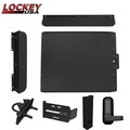 Lockey ED60B Edge Panic Shield Security Kit In Black - Panic Shield, EDSB Strike Bracket, EDGB200,285P Keyl LK-ED60B